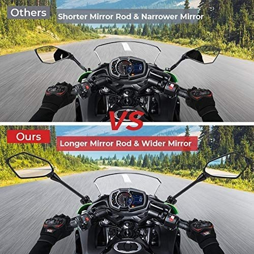 Imagen 3 de 9 de 2009-2016 Kawasaki Ninja 650r Espejos Para Ninja Er6f Er-6f