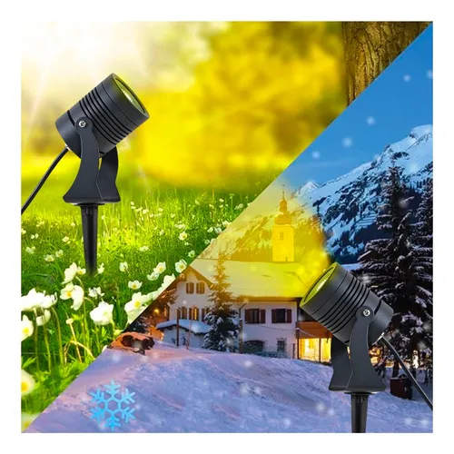 Pack 10 Foco Estaca Deco Jardín 10w Luz Cálida
