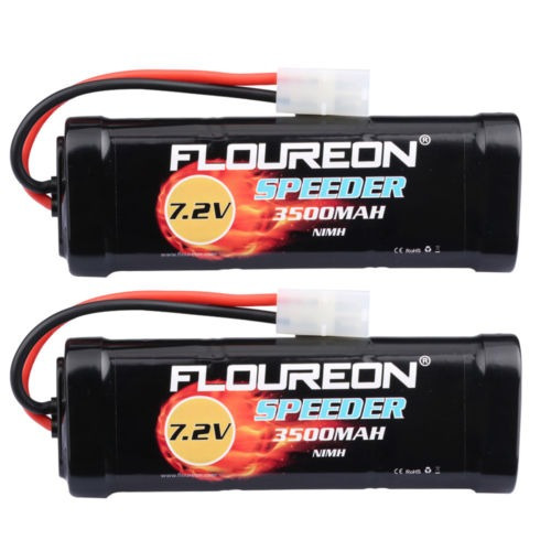 2 X 7.2v 3500mah Nimh Batería Tamiya Hembra Enchufe Para Mod