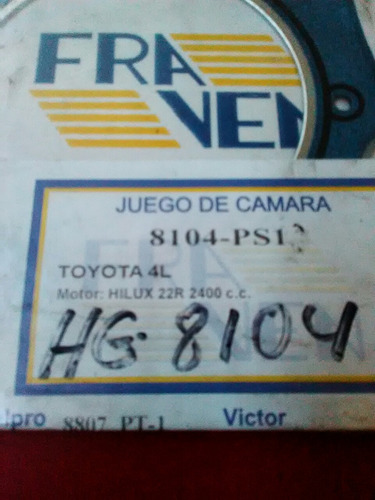 Empacadura De Camara Toyota Hilux, 4l, 22rs, 2400cc
