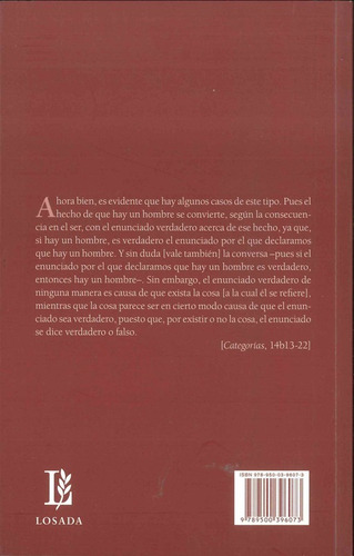 Categorias - Aristoteles - Losada