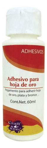 Pegamento Adhesivo Para Hoja Oro O Plata Policraft Arte 60ml