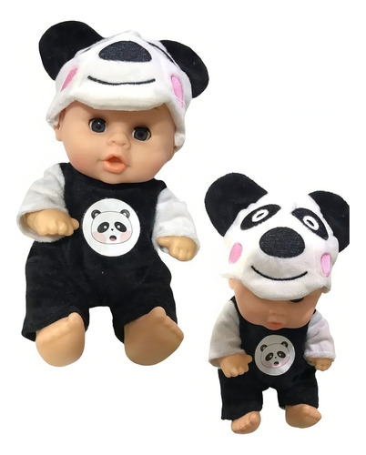 Muñeco Bebote Little Baby Doll Sonido Y Pijamas De Animales