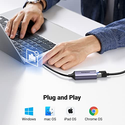 Adaptador Ugreen Usb C A Ethernet, Gigabit Rj45 A Usb 3.0 Ty