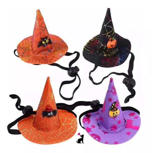 PATKAW 1Pc Chapéu De Fantasias De Cosplay Para Cão De Formatura Chapéu De  Mago Chapéu De Halloween Lembrancinhas Para Festa De Halloween Adereço De  Cabeça Para Gato