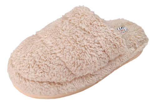 Pantufla Peluche De Dama Corderito Cómodas Confort 