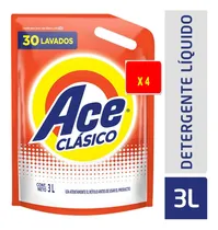 Comprar Jabón Liquido Para La Ropa Ace Clásico X 3lts - Doypack