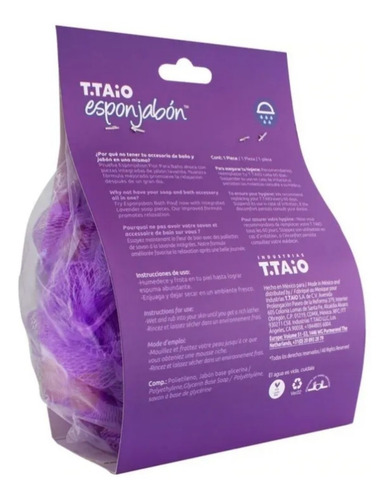 Esponjabon Borla 2 En 1 Lavanda Efecto Relajante T.taio