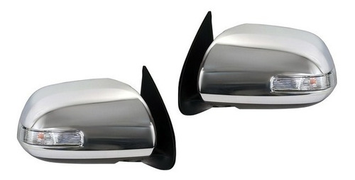 Retrovisor Con Luz Cromado Hilux 2012 2013 2014