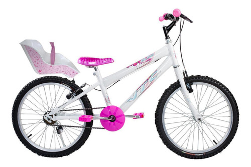 Bicicleta Infantil Feminina Aro 20 Com Cadeirinha E Boneca