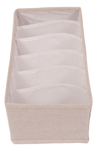 Organizador Colgante 6 Niveles Tela Plegable Dormitorio Color Gris