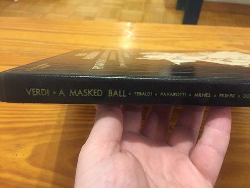 Verdi A Masked Ball Pavarotti Tebaldi Box London Lp Vinilo (Usado)