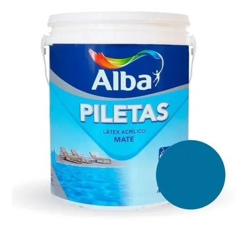 Alba Pintura Piletas Acrilico Mate 4 Lts - New Life