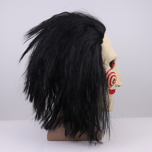 Fwefww Máscara Látex Saw Jigsaw, Máscara Cosplay De Halloween