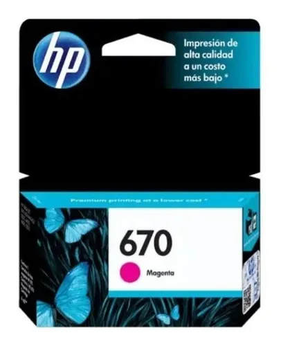 comprar Cartucho De Tinta Hp 670 Magenta Original