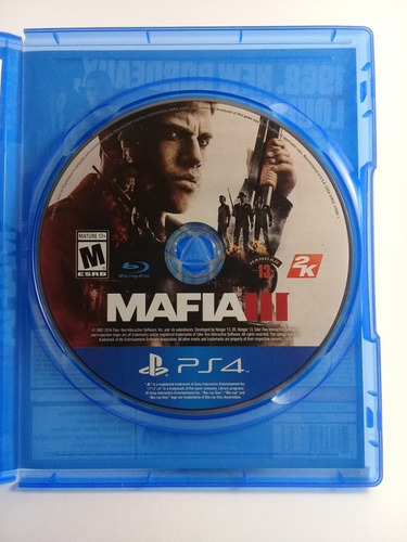 Juego Ps4 Mafia 3 Fisico! Impecable!!