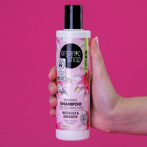 Shampoo Vegano Amaranto E Lírios D'água Organic Shop