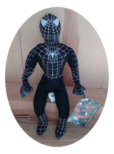 Peluche De Spiderman Negro Marvel Comics Vintage