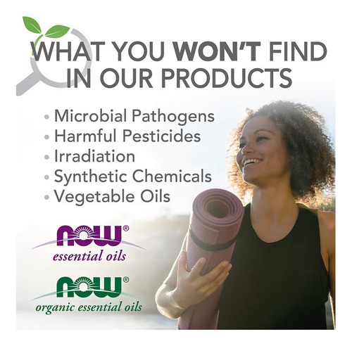 Now Aceite Esencial Menta Orgánica Roll-on / 10ml