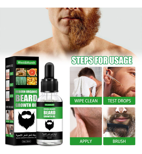El Crecimiento De La Barba Líquida Para Hombres Mejora Rápid