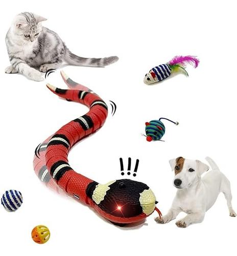1 Juguete De Serpiente Para Gatos, Serpiente Recargable