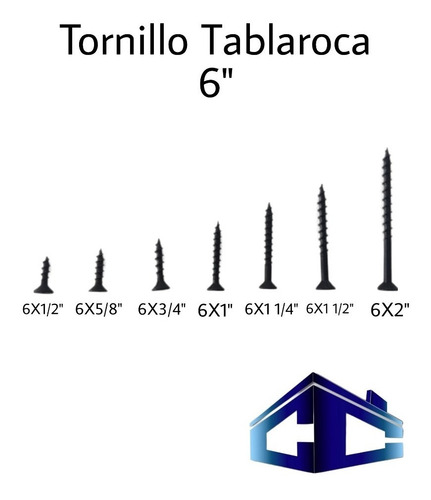 Pija Tablaroca 6x1 100 Piezas