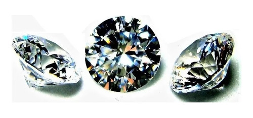 Lote De 3 Diamantes Rusos  De 3mm 