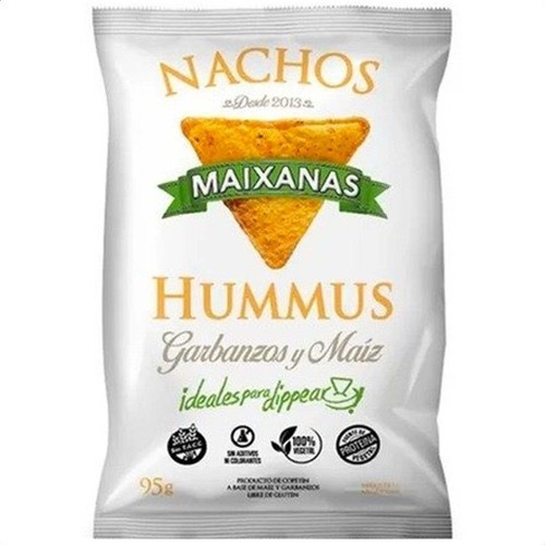 Nuevos! Nachos Maixanas Humus Garbanzos Y Maiz Sin Tacc 