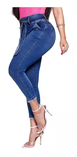 Calcas Jeans Levanta Bumbum Femininas Stretch Capri Lycra