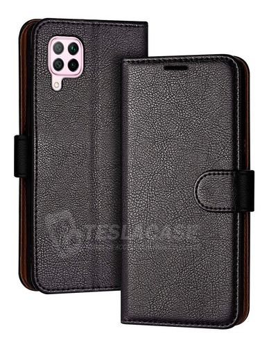 Carcasas Huawei P40 Lite Flipcover Negro + Vidrio Regalo