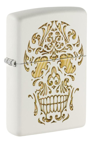 Encendedor Zippo Sugar Skull Design Blanco Zp48710