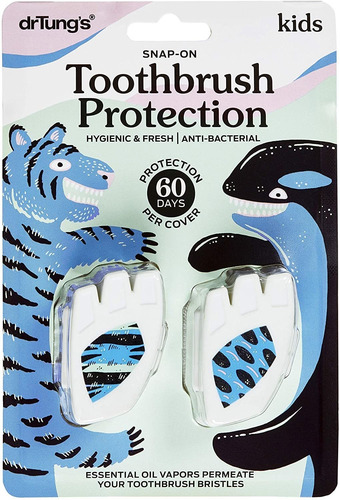 Dr. Tungs Kidds - Protector De Cepillo De Dientes De 2 Unida