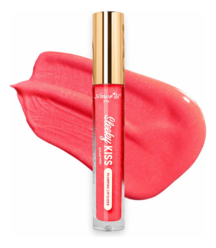 Gloss Sleeky Kiss By Amorus Tono Solar Pink Acabado Brillante Color Rosa