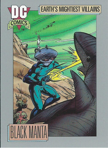 Barajita Black Manta Dc Comics 1991 #81 Mightiest Villains