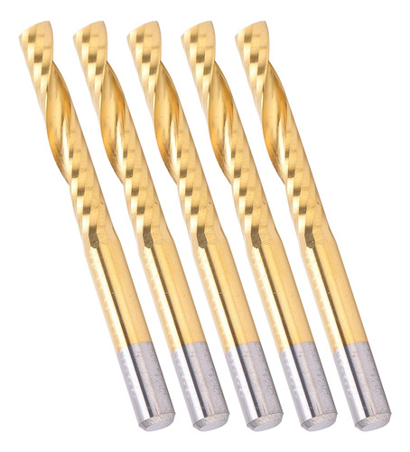 End Mill, 5 Piezas, Brocas De Fresado En Espiral, Conjunto C