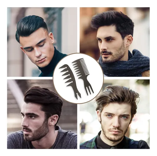 Uraqt Peine De Peinado Para Hombre, Juego De 6 Peines De Die