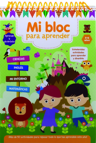 Mi Bloc Para Aprender: 5 - 6 Años, de Varios. Mi Bloc Para Aprender: 8 - 9 Años Editorial Silver Dolphin (en español), tapa blanda en español, 2021