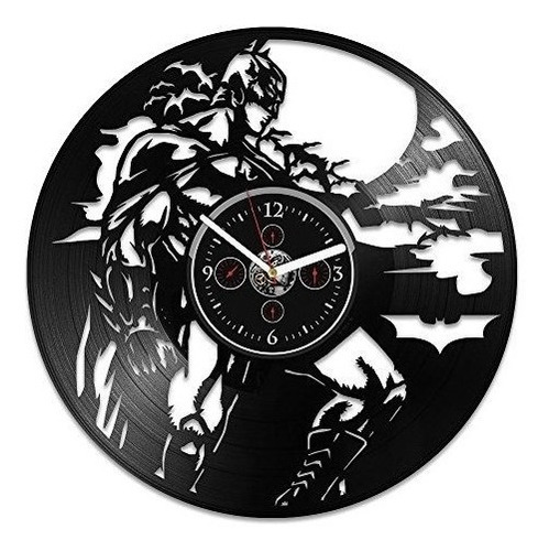 Batman Vinilo Reloj De Pared Batman Regalo Dc Comics Reloj D