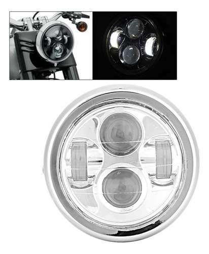 Faro Led Redondo Universal Para Motocicleta