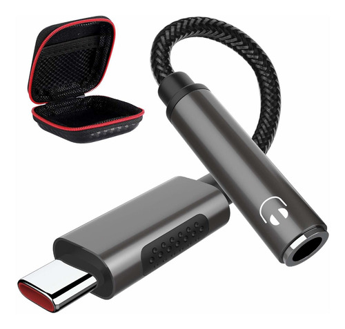 Adaptador Titacute Usb-c Auricular With Portable Earbuds Cas