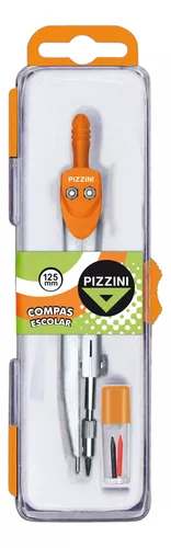 Compás Escolar Metálico 125mm PK122 Pizzini (319730)