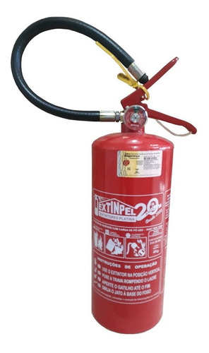 Extintor Pqs Abc 4 Kg Tradicional ACRO INCÊNDIO / O.T COM SUPORTE + PLACA DE SINALIZAÇÃO