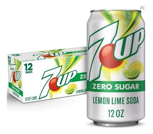 Refresco 12 Pack 7 Up Zero Sugar (355ml C/lata)