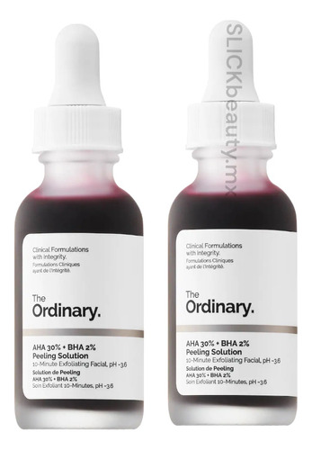 The Ordinary Aha Peeling 30ml Suero Exfoliante 2 Piezas