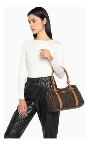 Bolsa Satchel Calvin Klein Cafe Casual Elegante