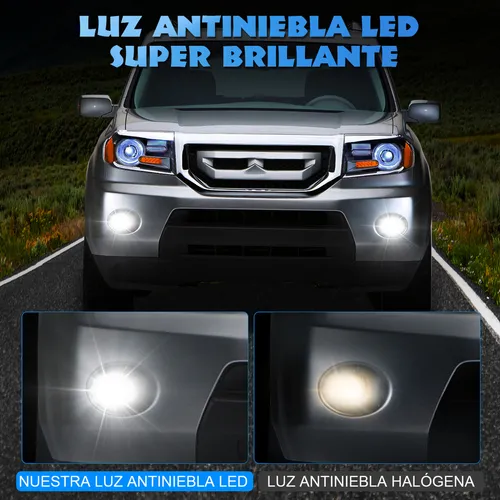 1 Pcs - Faros Antiniebla Led En El Parachoques Delantero