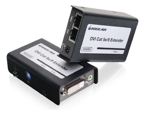 Iogear Dvi-d Cat5e / 6 Extender Con Audio Estereo, Gve250