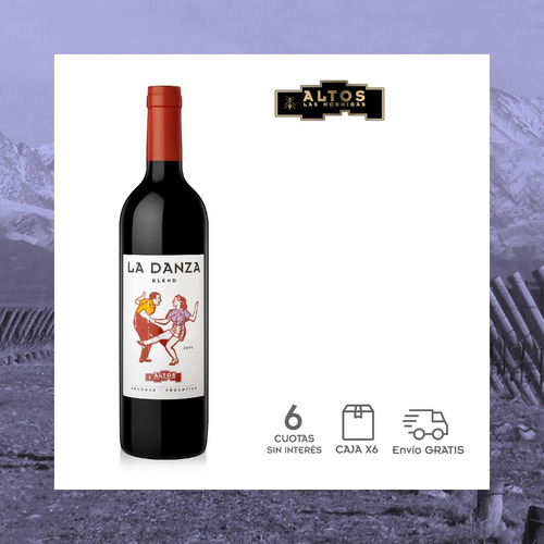 Imagen 3 de 4 de Vino Altos Las Hormigas La Danza Blend - Caja 6 X 750ml
