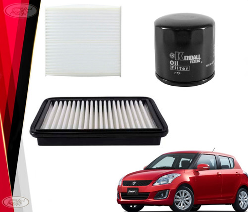 Kit Filtros Suzuki Swift 1.2 2015 2018 Aire + Polen + Aceite