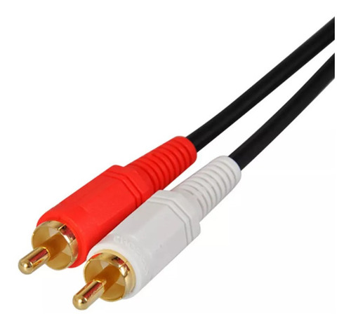 Imagen 4 de 8 de Cable Auxiliar Audio Estéreo Plug 3,5mm A 2 Rca Pc Cel Envío